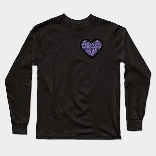 Haunted Mansion Heart Long Sleeve T-Shirt by magicmirror